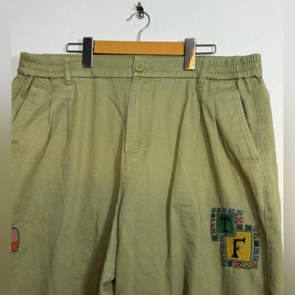 Teddy Fresh Embroidered Khaki Pants – Size 36 - Picture 7 of 13
